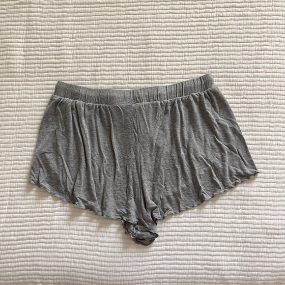 Free People Essential Lounge Shorts in Gray (Size M) - Picture 3 of 6